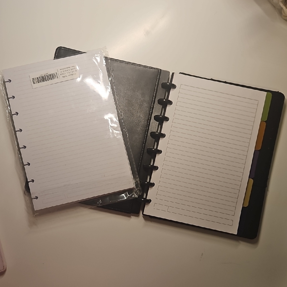 Bundle Black TUL Disc-Bound Notebook, Dividers Paper & Extra Pack